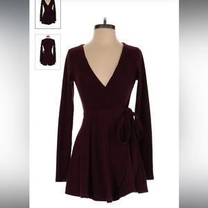 Urban Outfitters Romper: Burgundy Rompers - Women's Size extra Small,